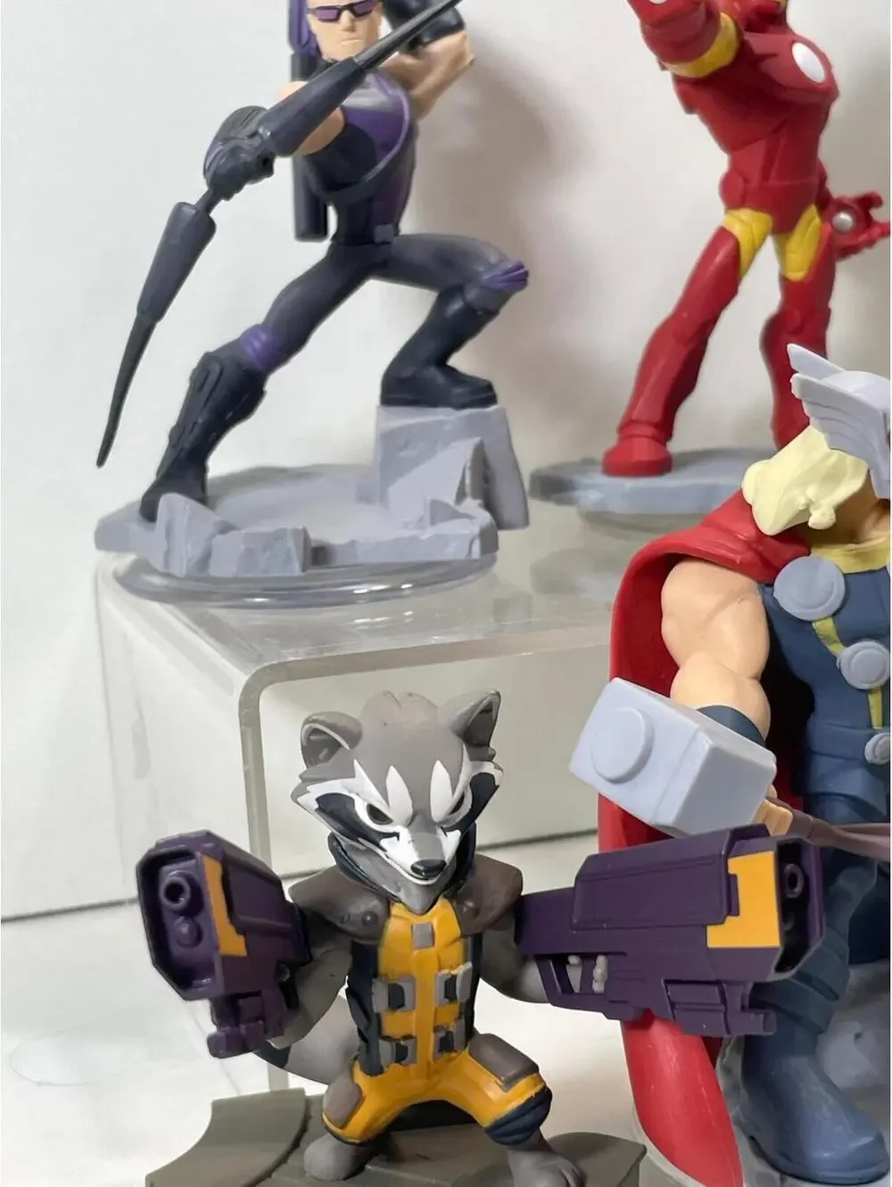 Marvel Avengers Disney Infinity 2.0 Figures - Iron Man, Thor, Black Widow, Hawk